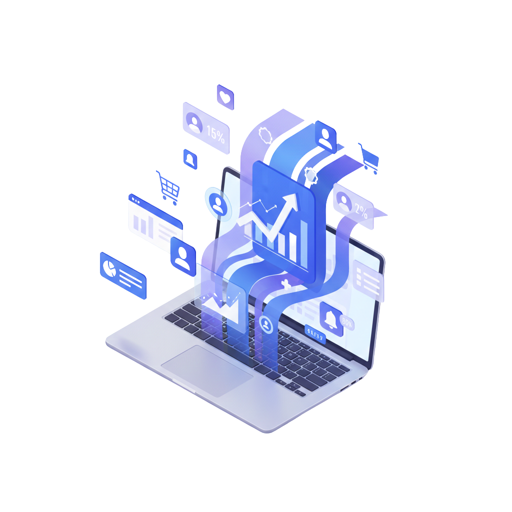 Mockup landing page professionnelle optimisée conversion - Ancor Agency